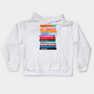 Romance Book Stack Booktok Kids Hoodie